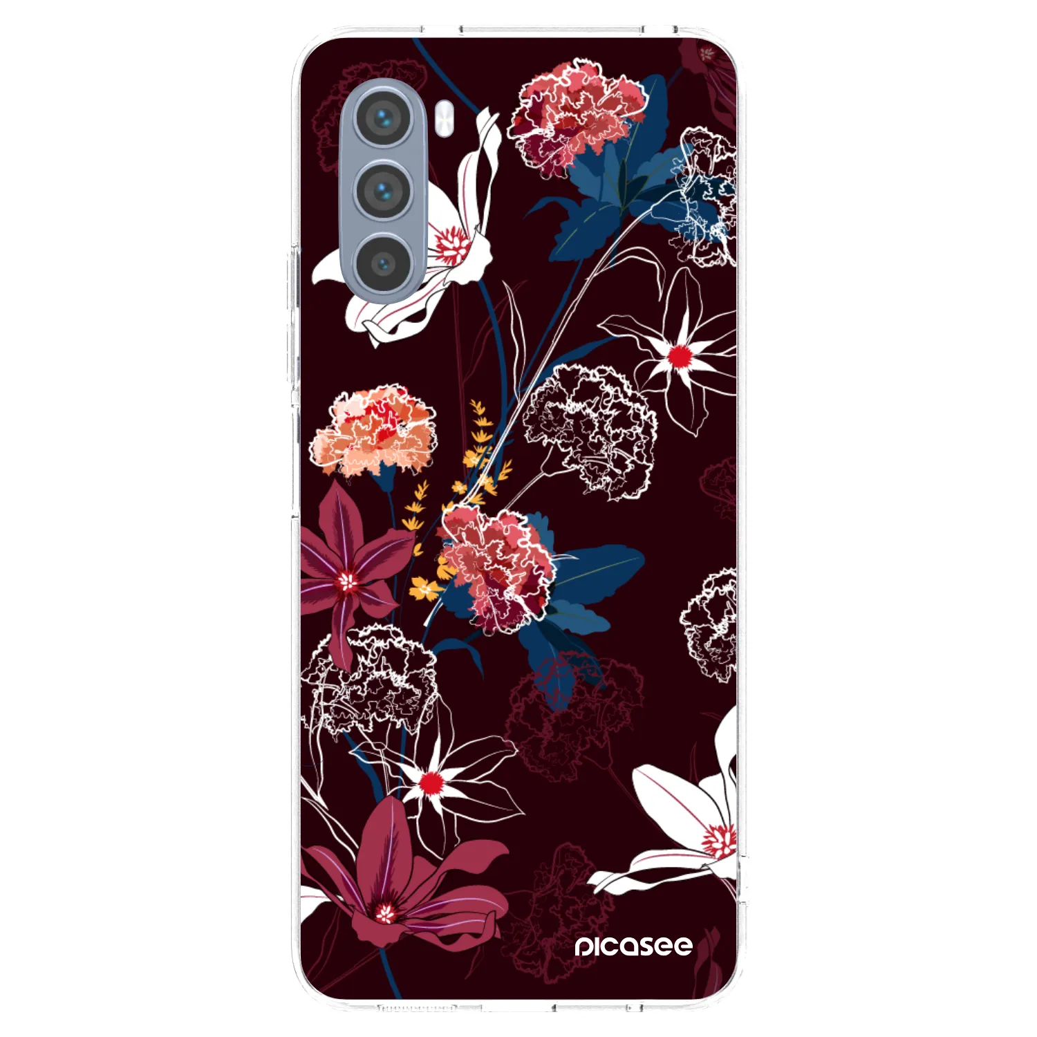 Picasee Motorola Moto G62 Hülle - Transparentes Silikon - Dark Meadow