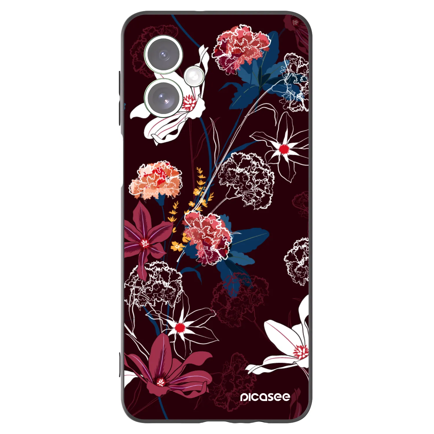 Picasee Motorola Moto G54 5G Hülle - Schwarzes Silikon - Dark Meadow