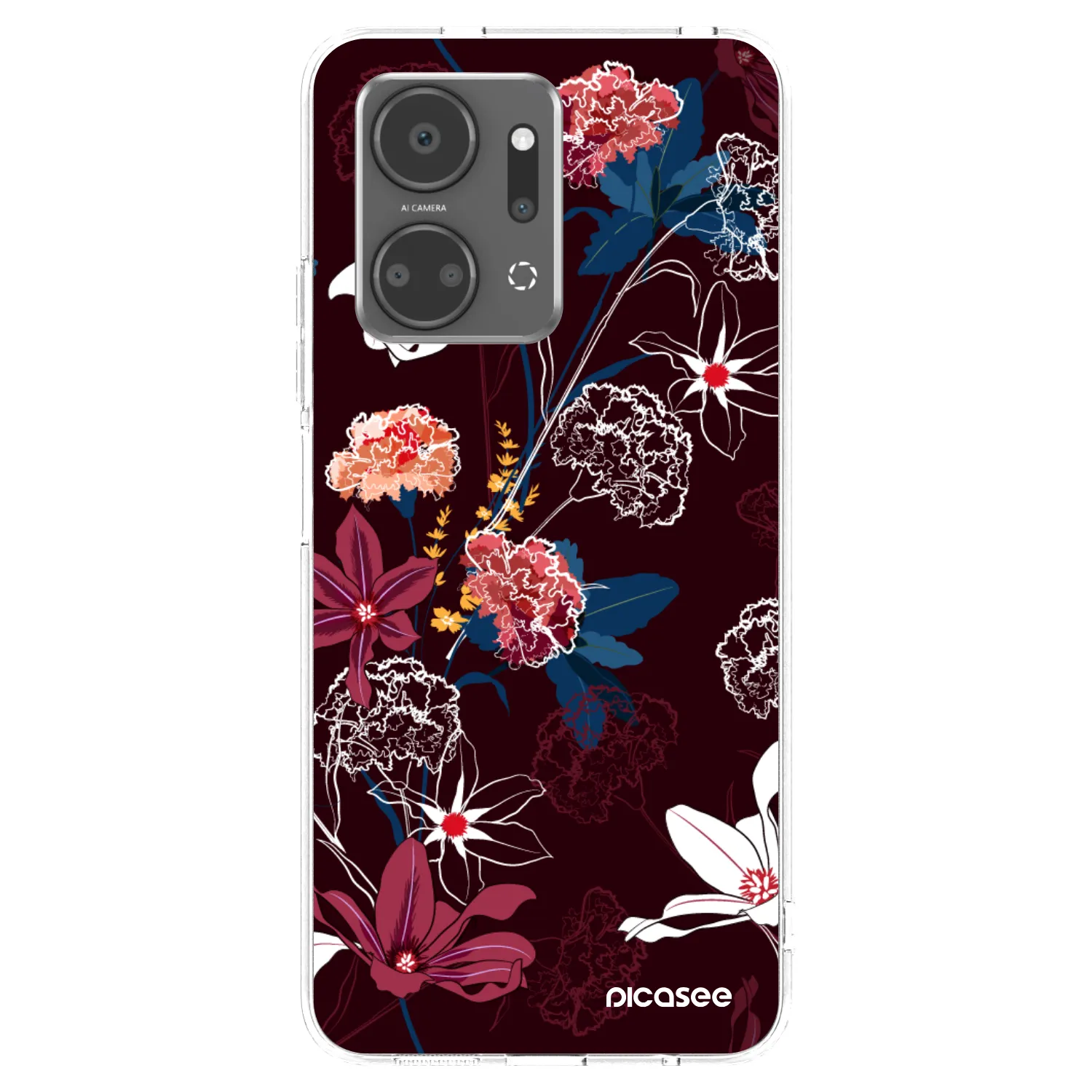 Picasee Honor X7a Hülle - Transparentes Silikon - Dark Meadow