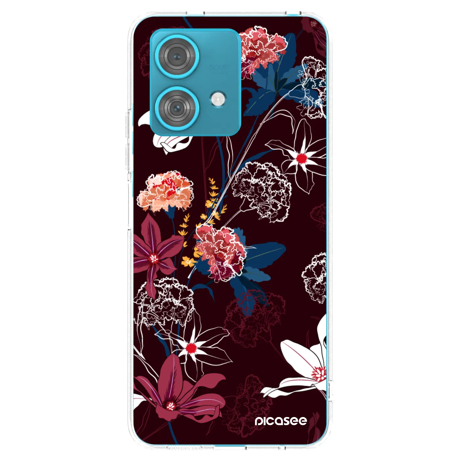 Picasee Motorola Edge 40 Neo Hülle - Transparentes Silikon - Dark Meadow