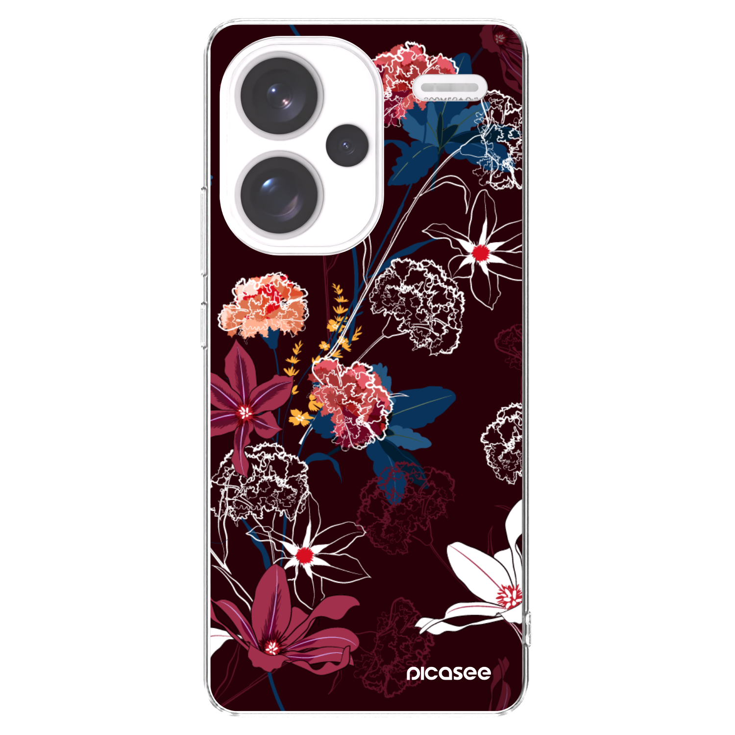 Picasee Xiaomi Redmi Note 13 Pro+ 5G Hülle - Transparentes Silikon - Dark Meadow