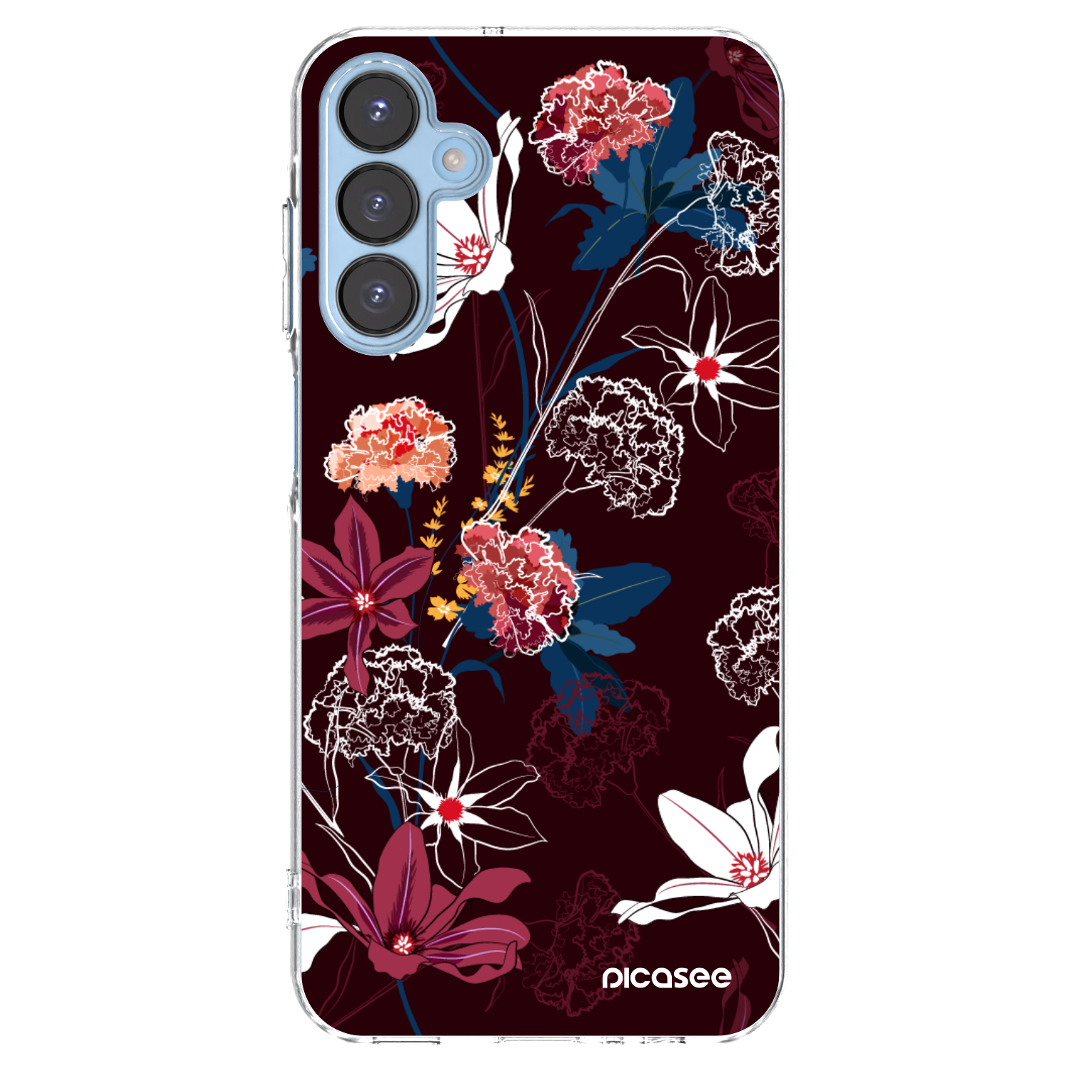 Picasee Samsung Galaxy A15 A156B 5G Hülle - Transparentes Silikon - Dark Meadow