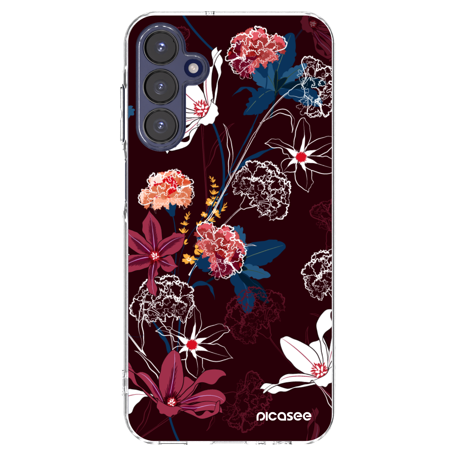 Picasee Samsung Galaxy A15 A155F 4G Hülle - Transparentes Silikon - Dark Meadow