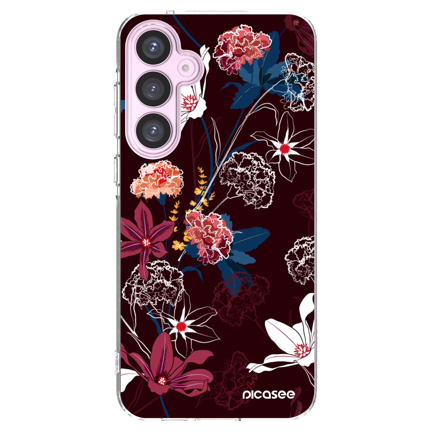 Picasee Samsung Galaxy A55 5G A556B Hülle - Transparentes Silikon - Dark Meadow