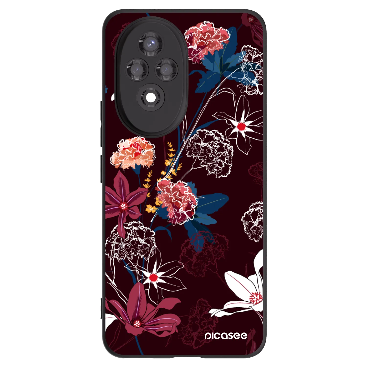 Picasee Honor 200 Pro 5G Hülle - Schwarzes Silikon - Dark Meadow