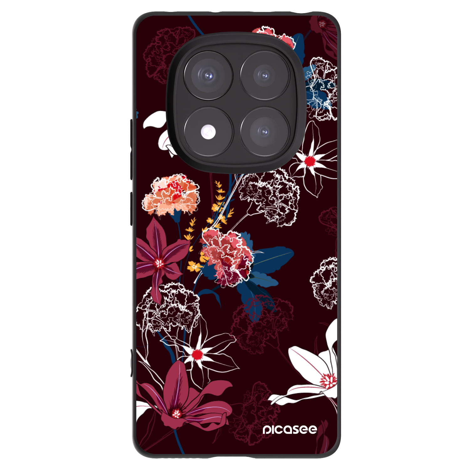 Picasee Xiaomi Redmi Note 14 Pro 5G Hülle - Schwarzes Silikon - Dark Meadow