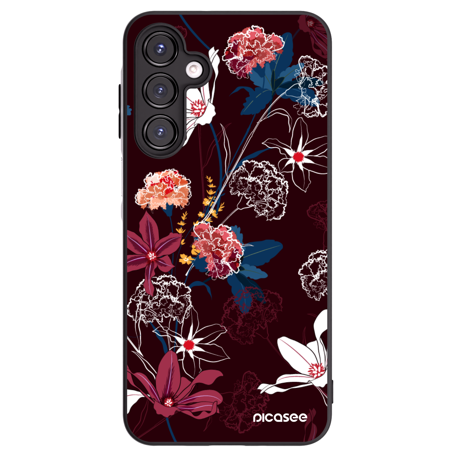 Picasee Samsung Galaxy A16 5G Hülle - Schwarzes Silikon - Dark Meadow