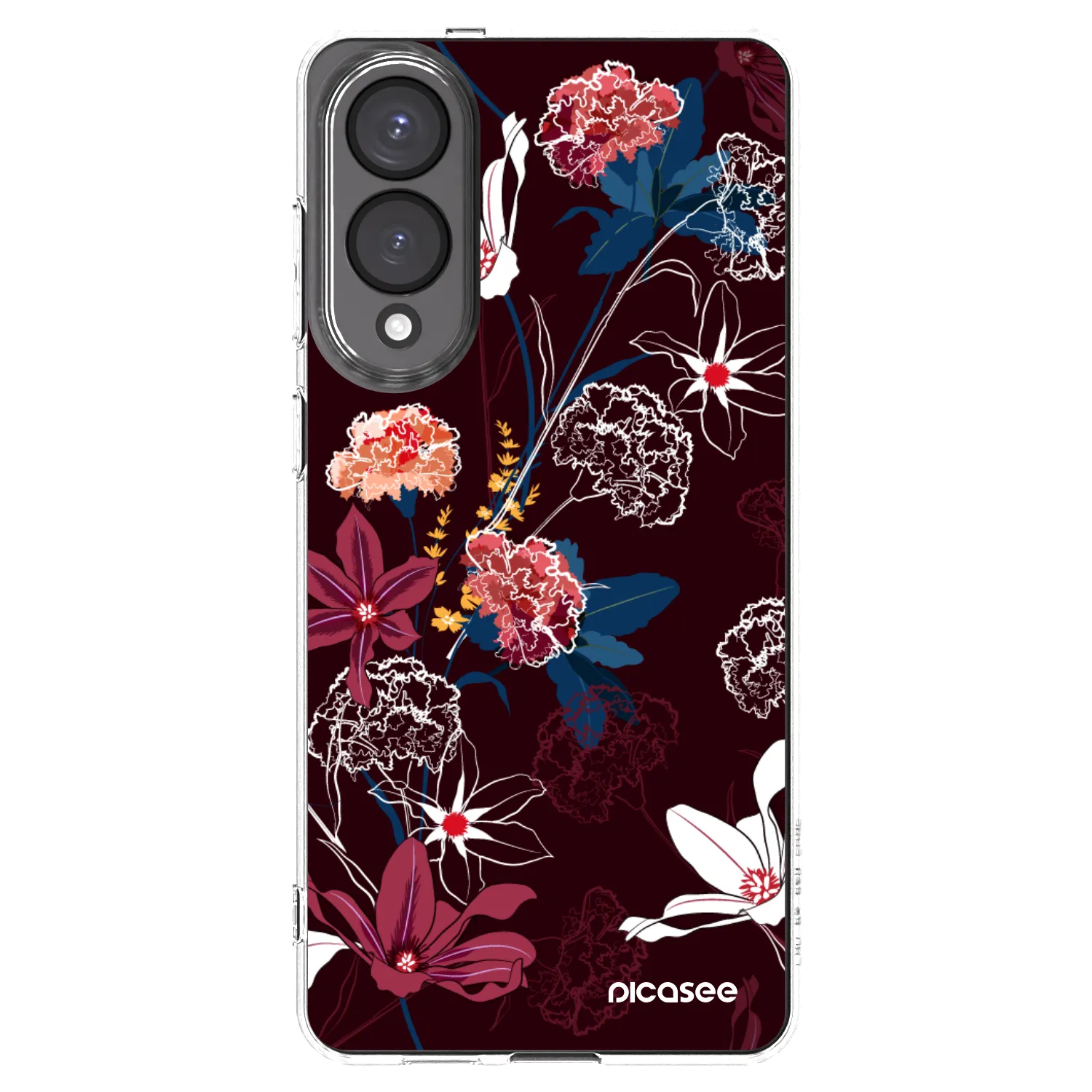 Picasee Samsung Galaxy S25 Edge 5G Hülle - Transparentes Silikon - Dark Meadow