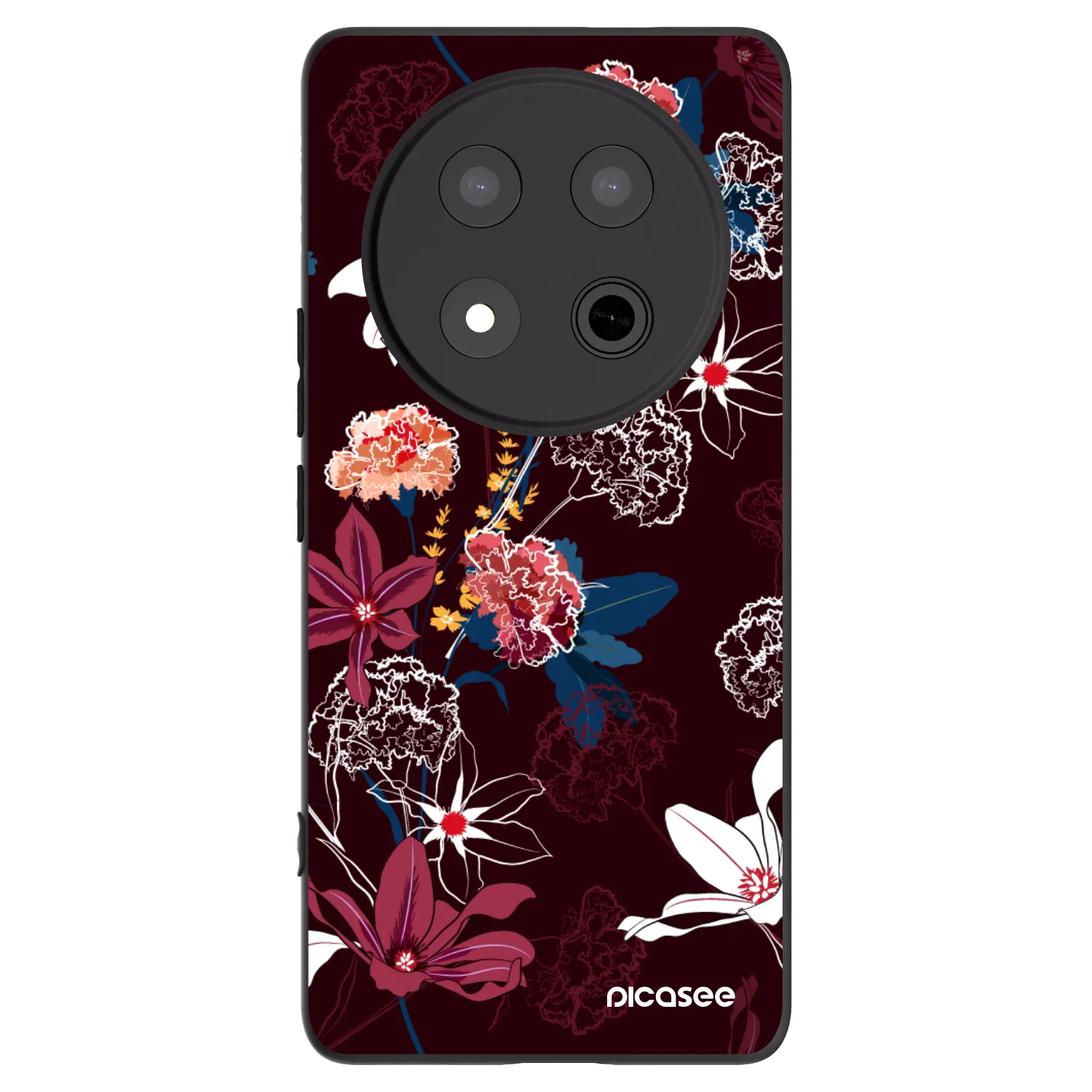 Picasee Honor Magic7 Lite 5G Hülle - Schwarzes Silikon - Dark Meadow