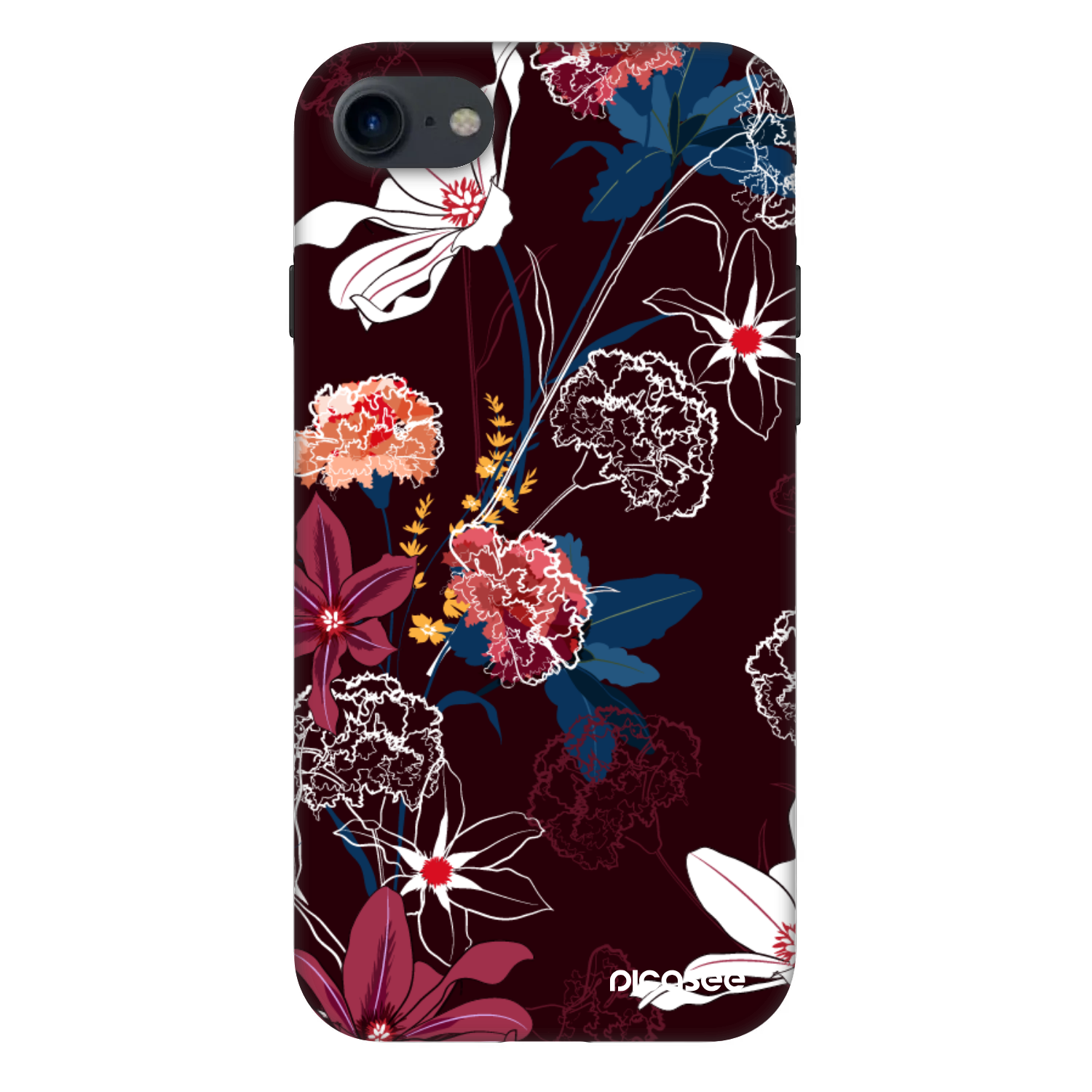 Picasee Fashion Case für Apple iPhone SE 2022 - Dark Meadow