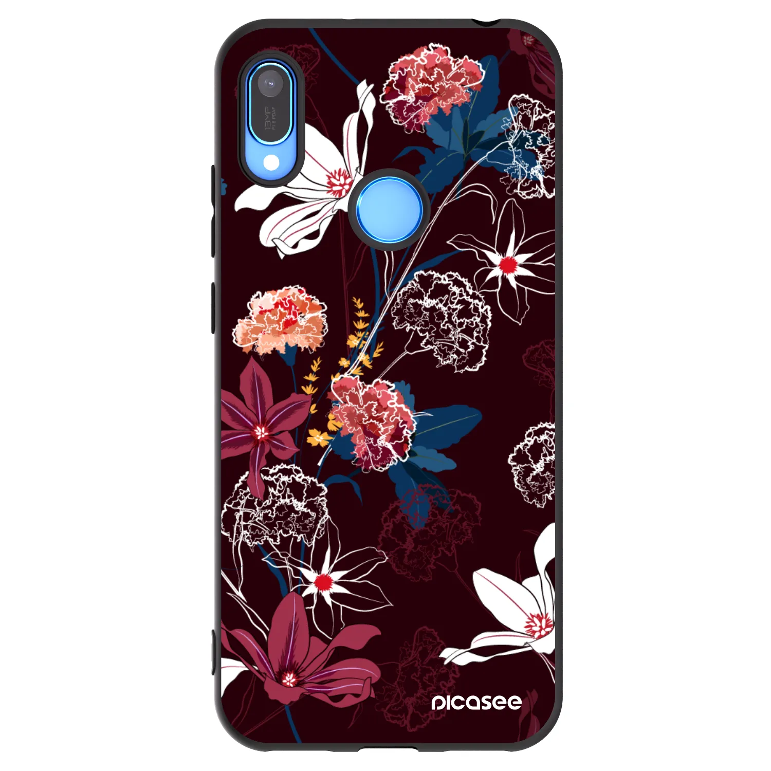 Picasee Huawei Y6 2019 Hülle - Schwarzes Silikon - Dark Meadow