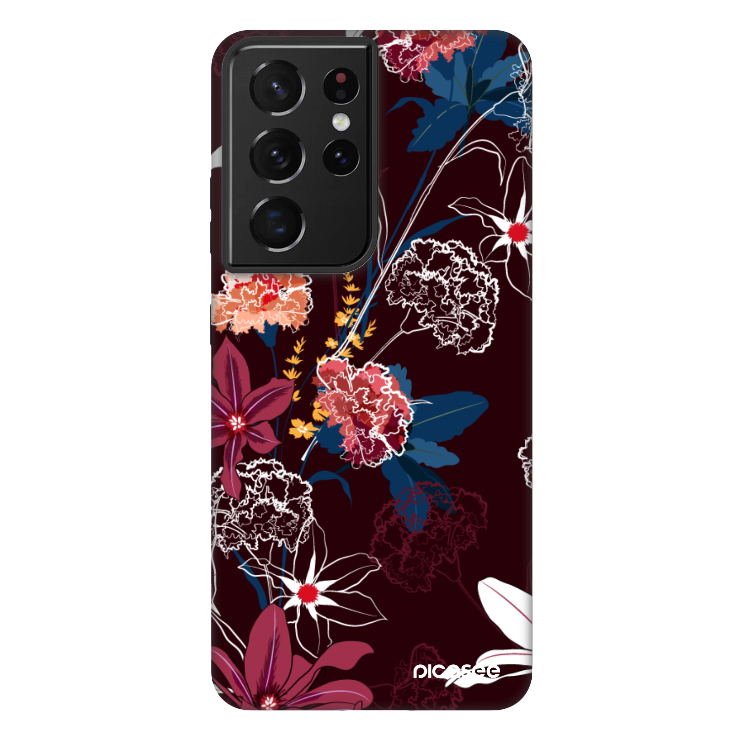 Picasee Fashion Case für Samsung Galaxy S21 Ultra 5G G998B - Dark Meadow
