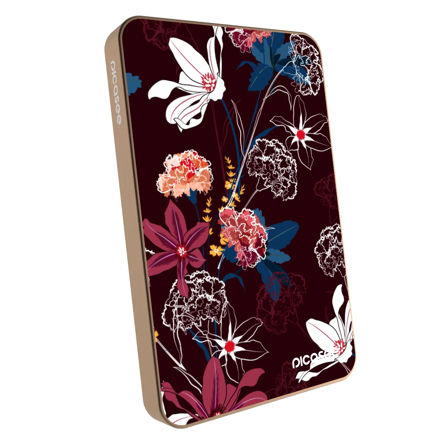 Picasee Powerbank mit MagSafe 5 000 mAh Golden - Dark Meadow