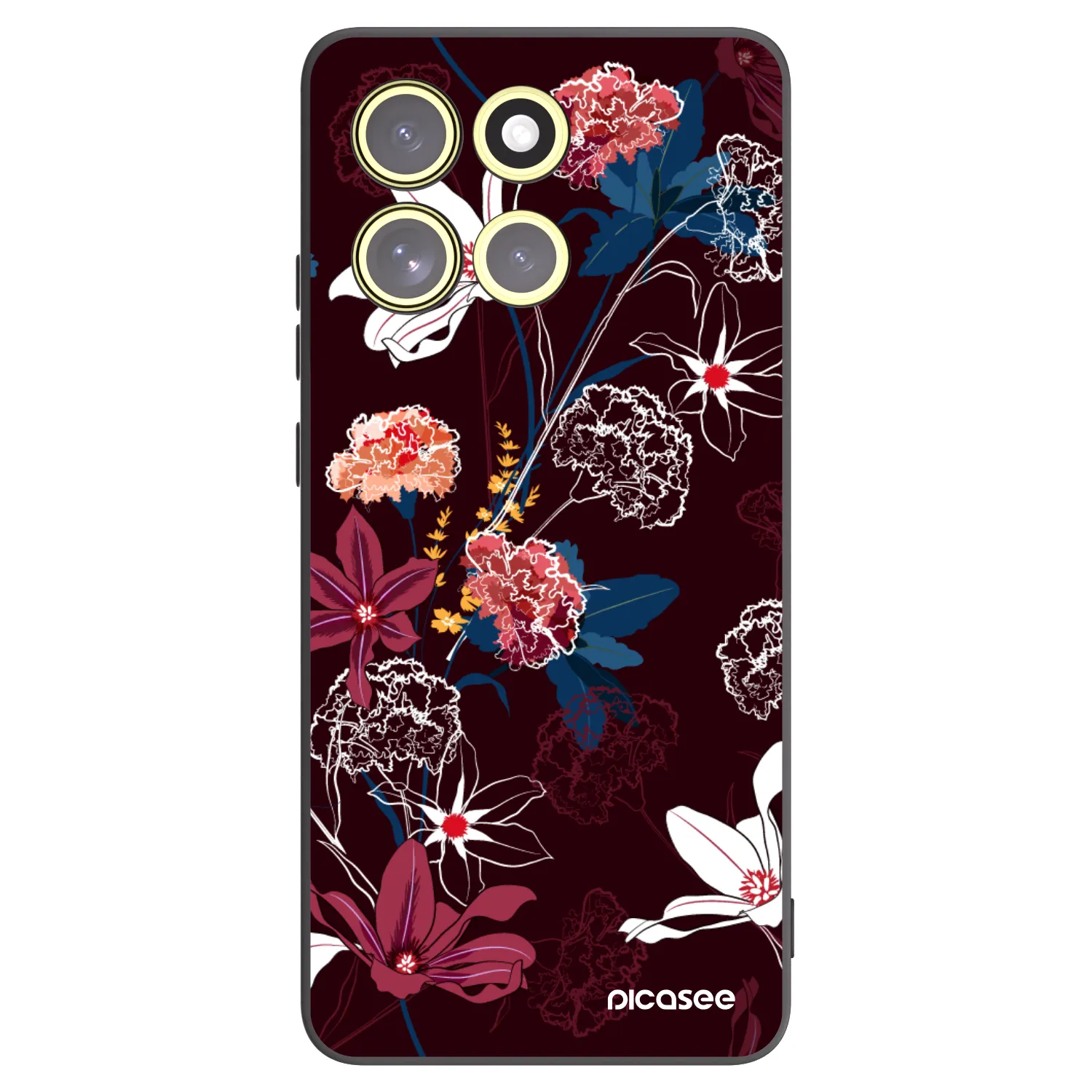 Picasee Motorola Moto G86 5G Hülle - Schwarzes Silikon - Dark Meadow