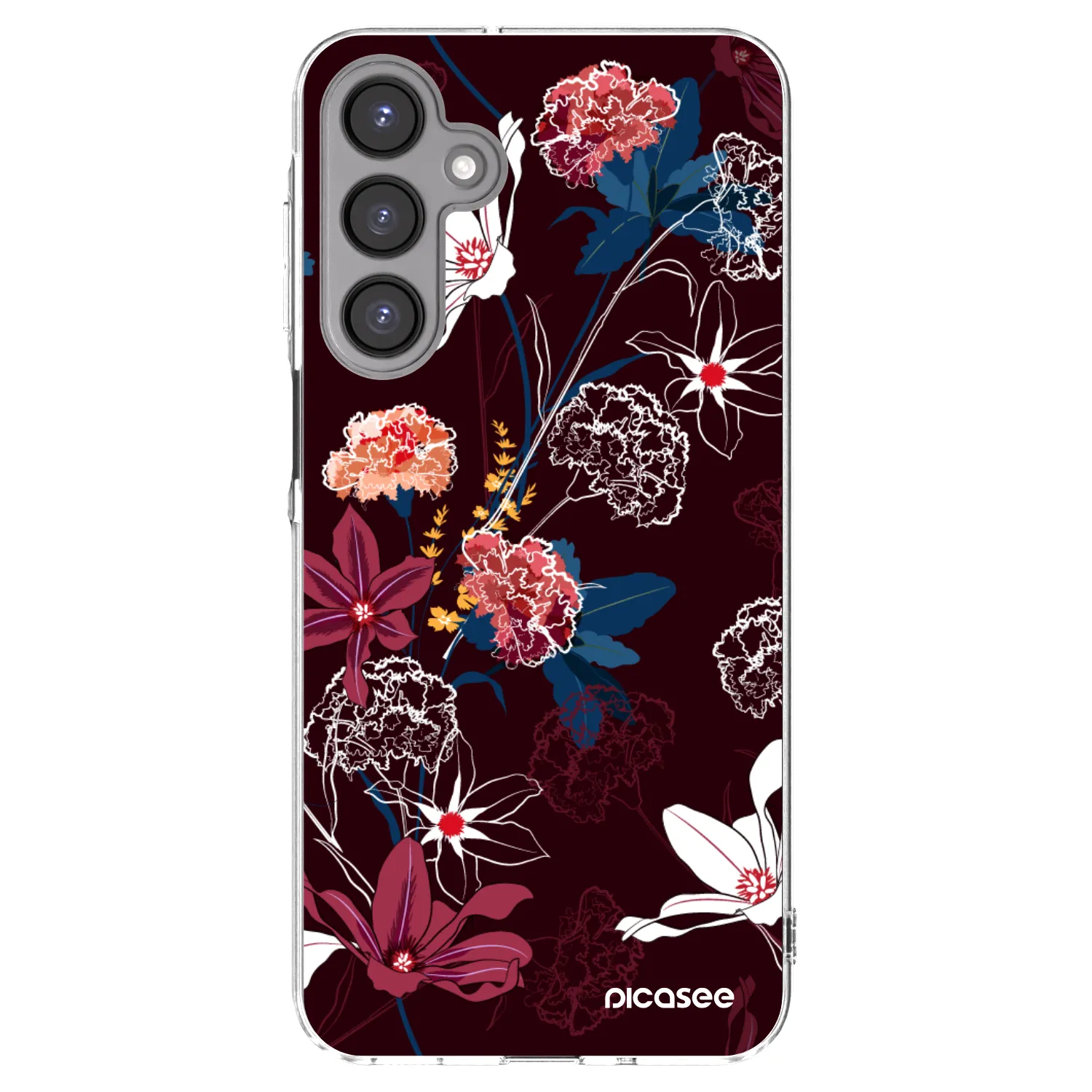 Picasee Samsung Galaxy A16 4G Hülle - Transparentes Silikon - Dark Meadow
