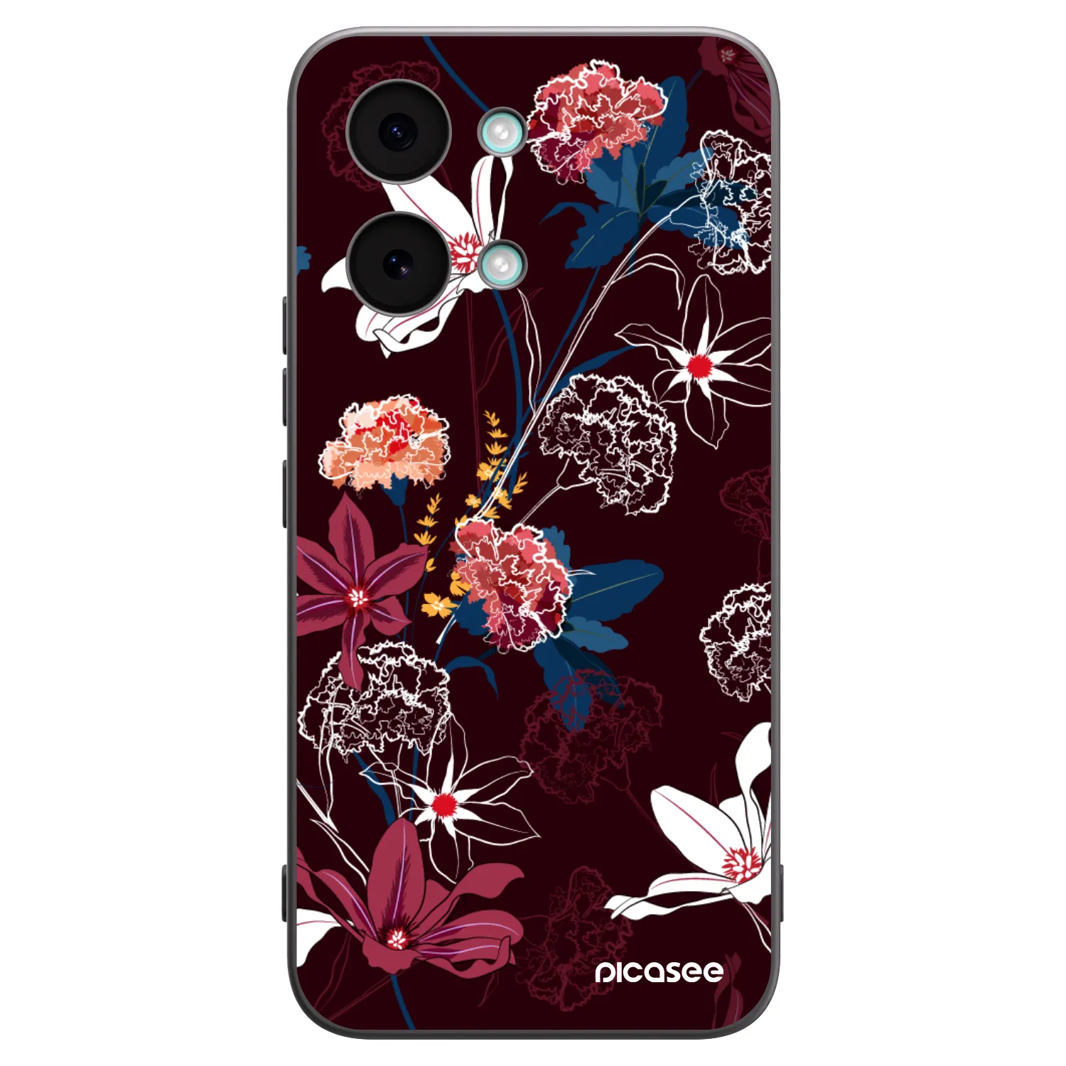 Picasee Xiaomi Poco X8 Pro Max Hülle - Schwarzes Silikon - Dark Meadow