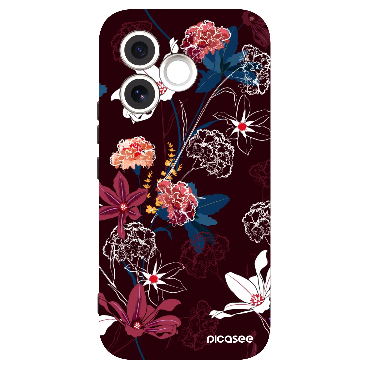 Picasee Honor 600 Lite Hülle - Schwarzes Silikon - Dark Meadow