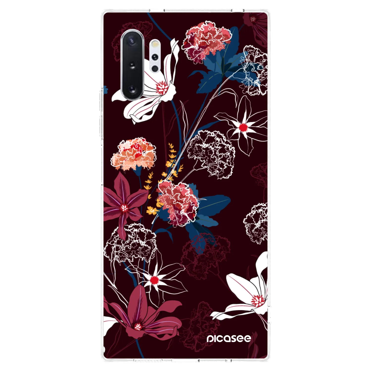 Picasee Samsung Galaxy Note 10+ N975F Hülle - Transparentes Silikon - Dark Meadow