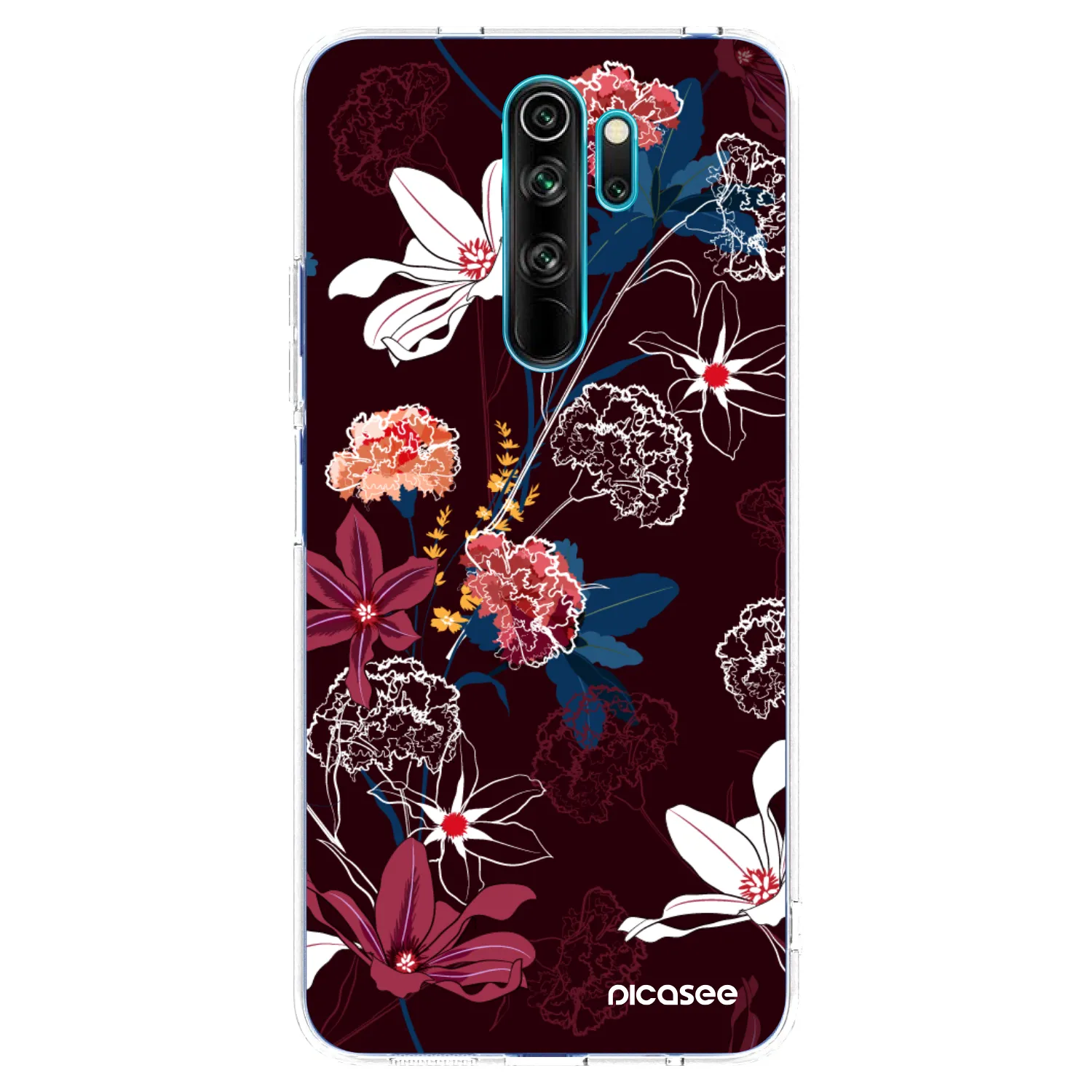 Picasee Xiaomi Redmi Note 8 Pro Hülle - Transparentes Silikon - Dark Meadow