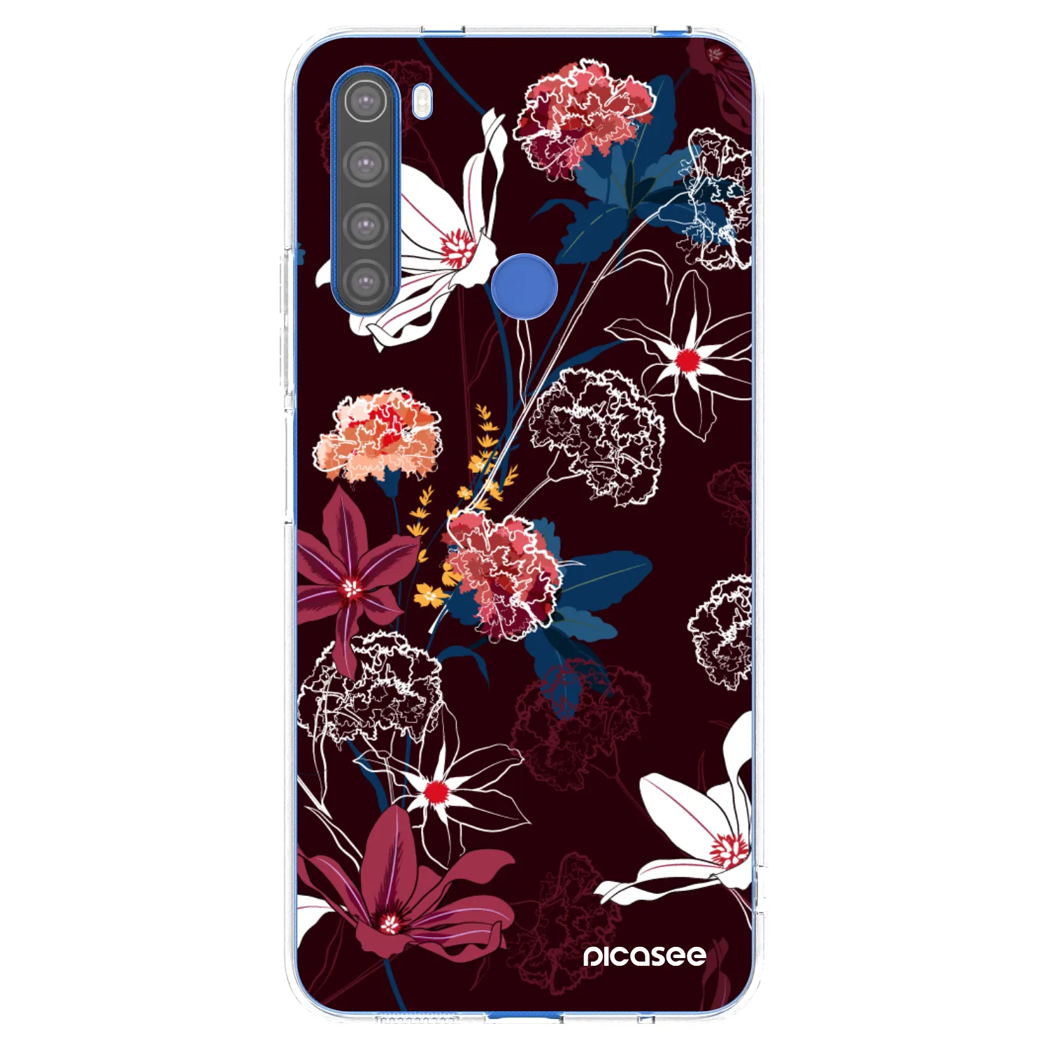Picasee Xiaomi Redmi Note 8T Hülle - Transparentes Silikon - Dark Meadow