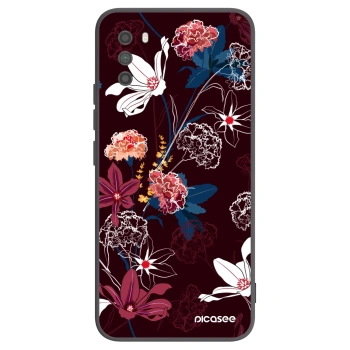 Picasee Xiaomi Poco M3 Hülle - Schwarzes Silikon - Dark Meadow