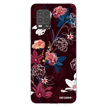 Picasee Xiaomi Mi 10 Lite Hülle - Transparentes Silikon - Dark Meadow