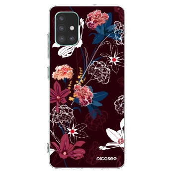Picasee Samsung Galaxy M51 M515F Hülle - Transparentes Silikon - Dark Meadow