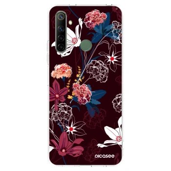 Picasee Realme 6i Hülle - Transparentes Silikon - Dark Meadow