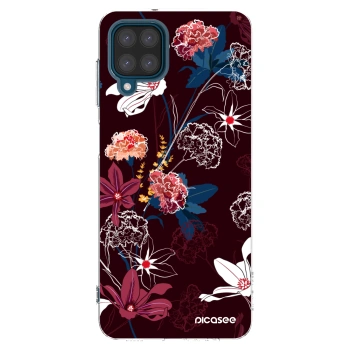 Picasee Samsung Galaxy A12 A125F Hülle - Transparentes Silikon - Dark Meadow