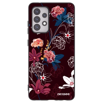Picasee Samsung Galaxy A52 5G A525F Hülle - Schwarzes Silikon - Dark Meadow