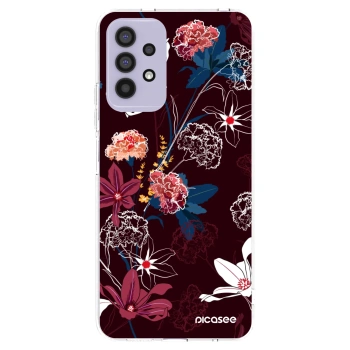 Picasee Samsung Galaxy A32 4G SM-A325F Hülle - Transparentes Silikon - Dark Meadow