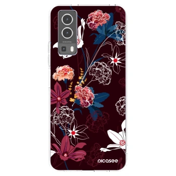 Picasee Vivo Y72 5G Hülle - Transparentes Silikon - Dark Meadow