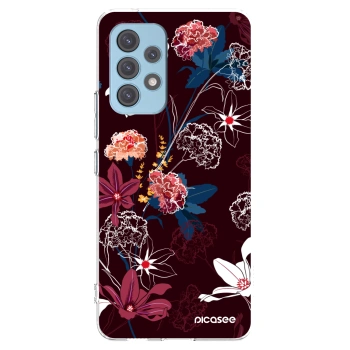 Picasee Samsung Galaxy A53 5G A536 Hülle - Transparentes Silikon - Dark Meadow
