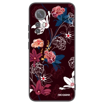 Picasee Xiaomi 12 Hülle - Schwarzes Silikon - Dark Meadow