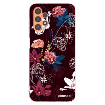 Picasee Samsung Galaxy A13 4G A135 Hülle - Transparentes Silikon - Dark Meadow