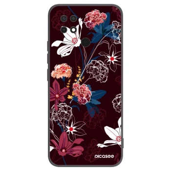 Picasee Xiaomi Redmi 10C Hülle - Schwarzes Silikon - Dark Meadow