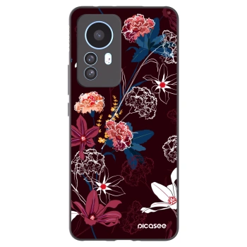 Picasee Xiaomi 12T Pro Hülle - Schwarzes Silikon - Dark Meadow