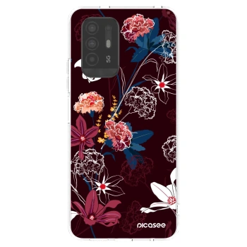 Picasee OPPO A94 5G Hülle - Transparentes Silikon - Dark Meadow