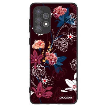 Picasee Samsung Galaxy A73 5G Hülle - Schwarzes Silikon - Dark Meadow