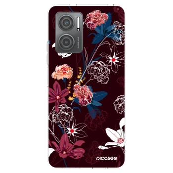 Picasee Xiaomi Redmi 10 5G Hülle - Transparentes Silikon - Dark Meadow