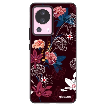 Picasee Xiaomi 13 Lite Hülle - Schwarzes Silikon - Dark Meadow