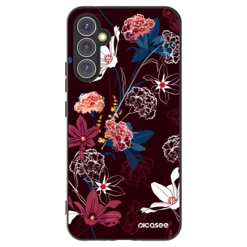 Picasee Samsung Galaxy A34 5G A346B Hülle - Schwarzes Silikon - Dark Meadow