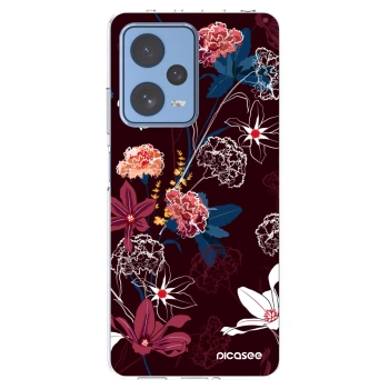 Picasee Xiaomi Redmi Note 12 Pro 5G Hülle - Transparentes Silikon - Dark Meadow