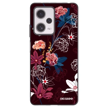 Picasee Xiaomi Redmi Note 12 Pro+ 5G Hülle - Schwarzes Silikon - Dark Meadow