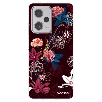 Picasee Xiaomi Redmi Note 12 Pro+ 5G Hülle - Transparentes Silikon - Dark Meadow
