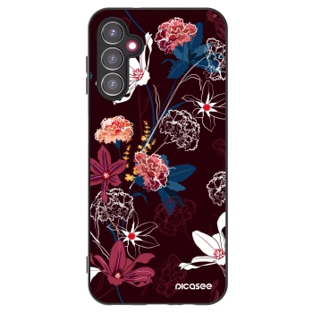 Picasee Samsung Galaxy A14 4G A145R Hülle - Schwarzes Silikon - Dark Meadow