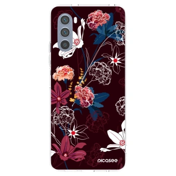 Picasee Motorola Moto G62 Hülle - Transparentes Silikon - Dark Meadow