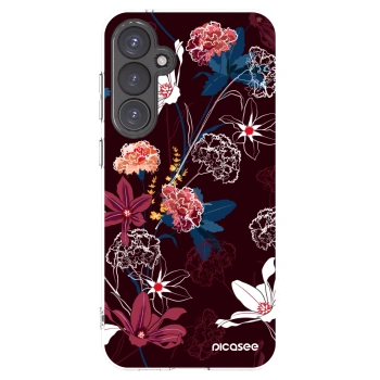 Picasee Samsung Galaxy S23 FE S711B Hülle - Transparentes Silikon - Dark Meadow