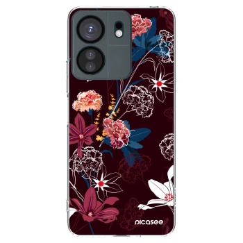 Picasee Xiaomi Redmi 13C 4G Hülle - Transparentes Silikon - Dark Meadow