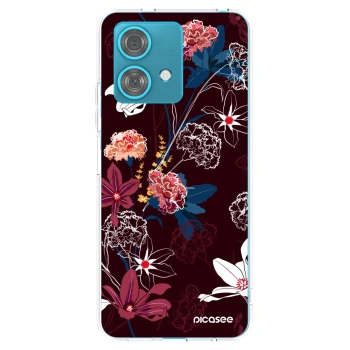 Picasee Motorola Edge 40 Neo Hülle - Transparentes Silikon - Dark Meadow